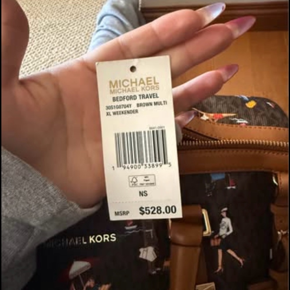 Michael Kors Brown Multi Travel Bag